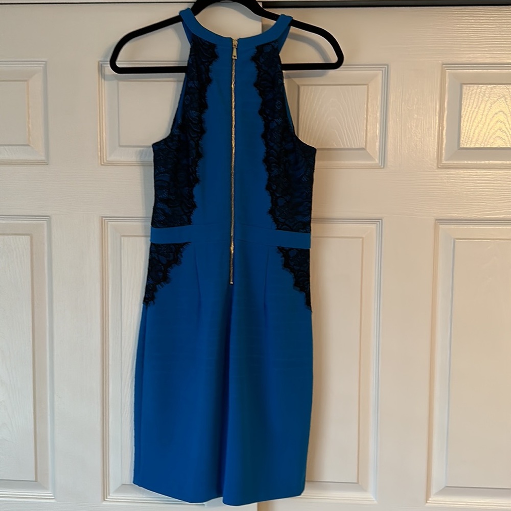 Guess Cobalt Blue Mini Dress Size 10 - Picture 2 of 2